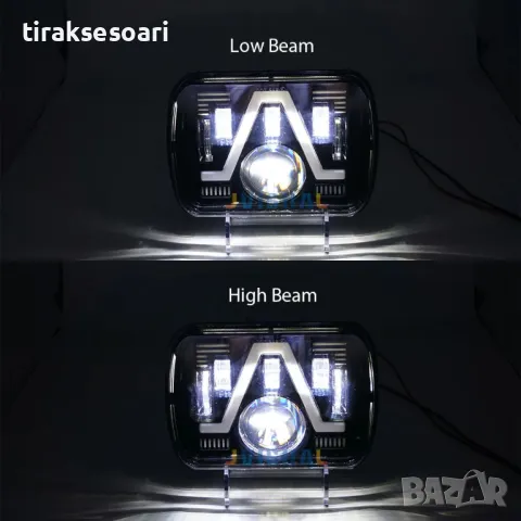 НОВ МОДЕЛ 200W LED Фарове за джип Cherokee Wrangler Daihatsu Feroza, снимка 2 - Аксесоари и консумативи - 47841366