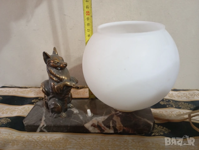 стара настолна лампа арт деко, снимка 2 - Настолни лампи - 38683155