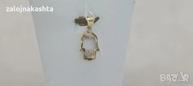 Нова Златна висулка ръката на фатима-0,73гр/14кр