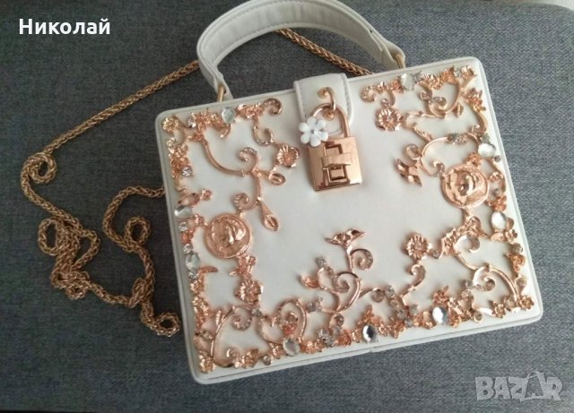 Елегнатна дамска чанта, подарък за жена, чанта за бал или сватба, снимка 1 - Чанти - 27959996