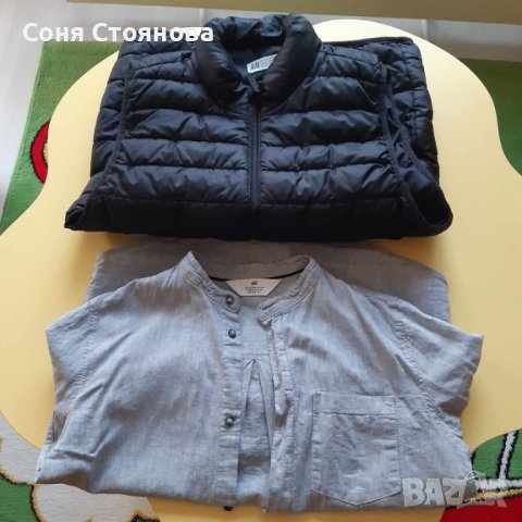 Лот от елек и риза H&M, размер 146-152 см., цена 10.00 лв., снимка 1 - Детски якета и елеци - 44011619