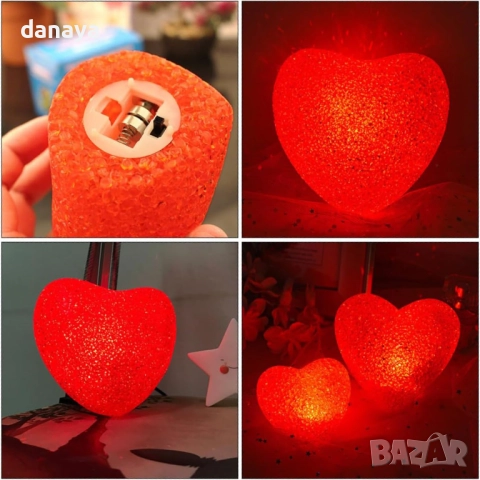 6298 Романтична декорация Светещо сърце, снимка 6 - Декорация за дома - 52910256