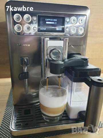 Saeco Exprelia EVO - внос с Бг меню , с консумативи и кана за мляко