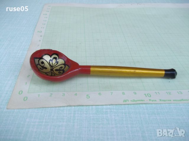 Лъжица дървена рисувана, снимка 2 - Други ценни предмети - 37724393