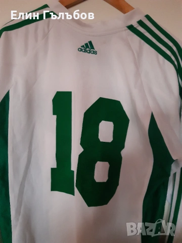 Фланелка на ПФК "Хебър" Пазарджик, мачова бяла, снимка 4 - Фен артикули - 53508789