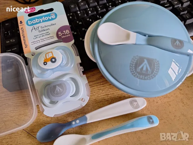 Гравирани бебешки подаръци, снимка 3 - Прибори, съдове, шишета и биберони - 47792188