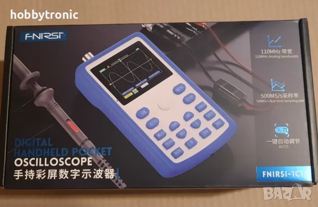 Цифров 110MHz LCD осцилоскоп Fnirsi 1C15, снимка 9 - Друга електроника - 48427767