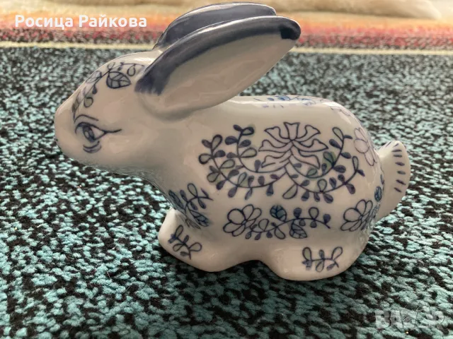 Декоративно порцеланово зайче, снимка 7 - Декорация за дома - 48677112