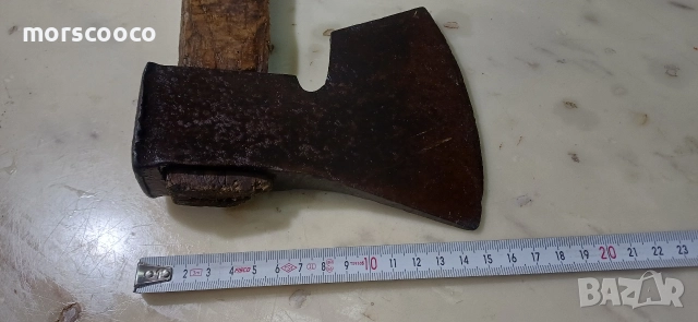 Рядък немски топор - ,,Ochsenkopf "- 1400гр. , снимка 3 - Антикварни и старинни предмети - 52604559
