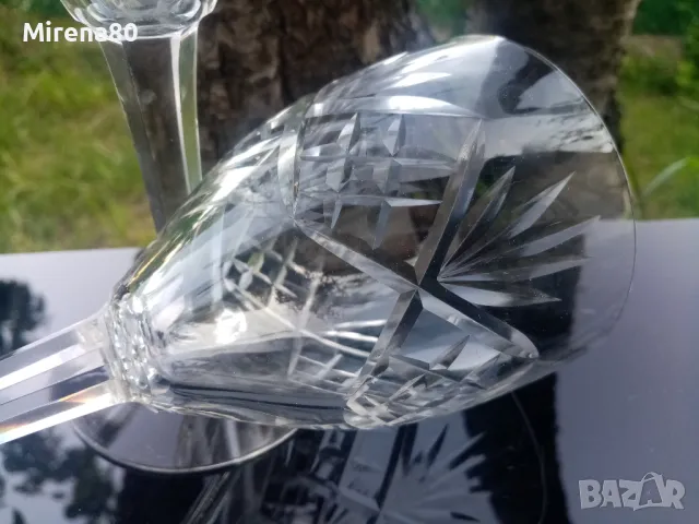 Кристални чаши за вино - 2 бр., снимка 5 - Чаши - 50145294