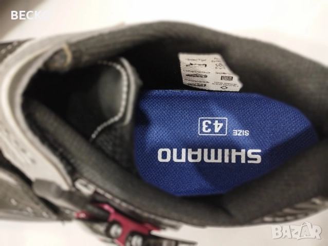 Шосейни велообувки Shimano 43, снимка 4 - Велосипеди - 52906654
