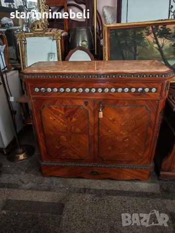 Антикварен бар шкаф , снимка 2 - Шкафове - 53219819