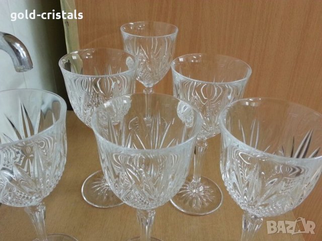кристални чаши, снимка 4 - Антикварни и старинни предмети - 26224825