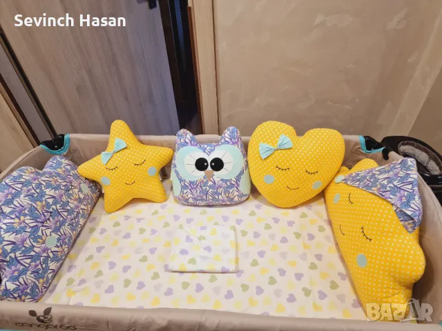 Бебешки обиколник за кошара, снимка 4 - Бебешки легла и матраци - 48018037