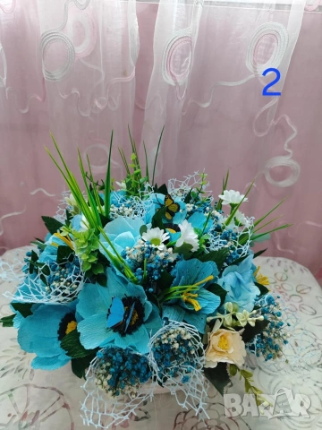 ПРОМО ! Декоративни кошници с вечни цветя / красота за всеки повод !, снимка 3 - Декорация за дома - 53426722