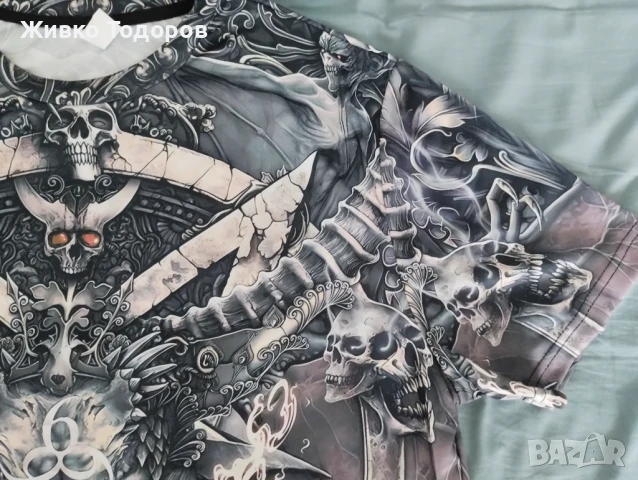 Тениски (Полиестер) с двустранна щампа - MEGADETH , GOAT PENTAGRAM, снимка 6 - Тениски - 50985680