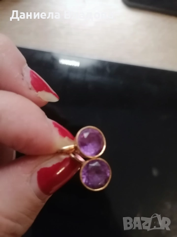 Руски златни обици, снимка 7 - Обеци - 52619736