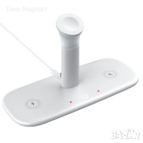 Безжично зарядно за мобилни устройства 3 в 1 + лампа, снимка 6 - Друга електроника - 49120720