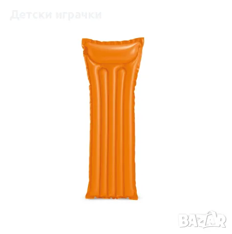 Надуваем дюшек Economats Intex, 183 х 69 см, PVC, вградена възглавница, четири цвята, снимка 2 - Надуваеми играчки - 50039986