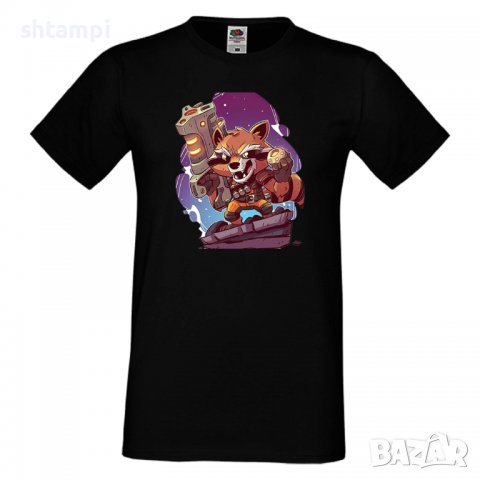 Мъжка тениска Marvel Rocket Racoon 2  Игра,Изненада,Подарък,Геймър,, снимка 3 - Тениски - 36790758
