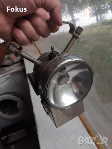 Стар немски акумолаторен фенер, снимка 7 - Антикварни и старинни предмети - 36633974
