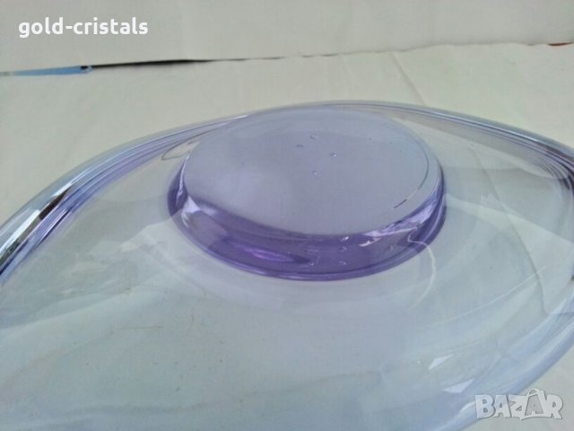 Ретро  фруктиера  цветно стъкло , снимка 4 - Антикварни и старинни предмети - 27172517