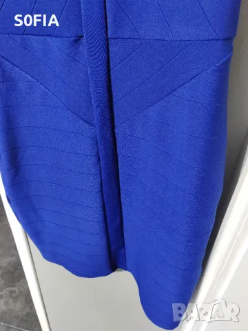 Бодикон рокля турско синя Л размер, снимка 4 - Рокли - 47887987