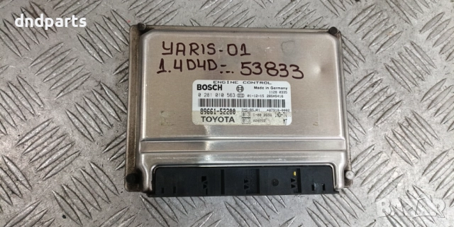 Компютър Toyota Yaris 1.4D4D 2001г. 0281010563 89661-52200	