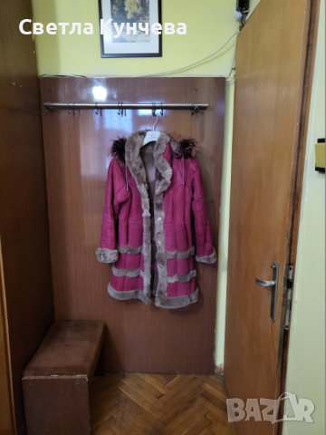 Дамско зимно палто от телешка кожа, снимка 6 - Палта, манта - 43570975