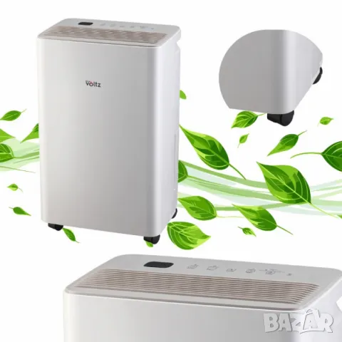 Обезвлажнител Voltz, за помещения до 45 м², LED дисплей, Таймер, Йонизатор, снимка 2 - Други стоки за дома - 50100132