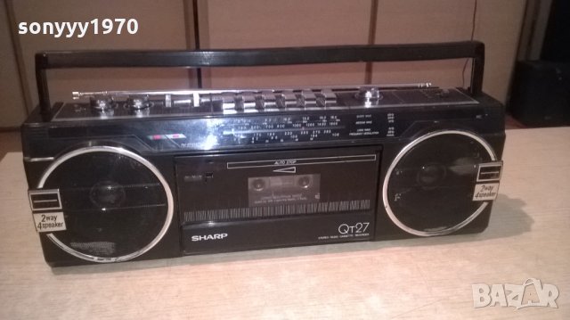 sharp qt-27h-колекционерски-внос швеицария, снимка 4 - Радиокасетофони, транзистори - 26413398