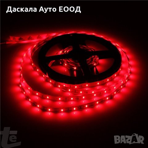 Диодна ЛЕД LED лента 24V , 5 метра , ЧЕРВЕНА , W050R , снимка 1 - Аксесоари и консумативи - 35592345