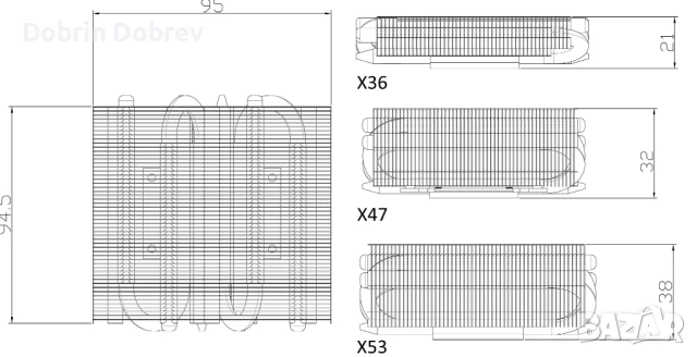 Охлаждане за процесор Classic AXP90-X36/47/53 (Classic/WHITE/BLACK) , снимка 9 - Други - 51243936