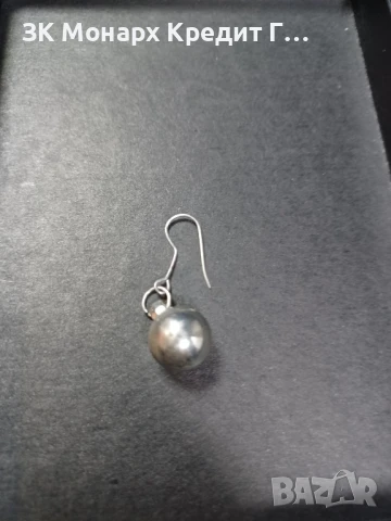 сребърна обеца