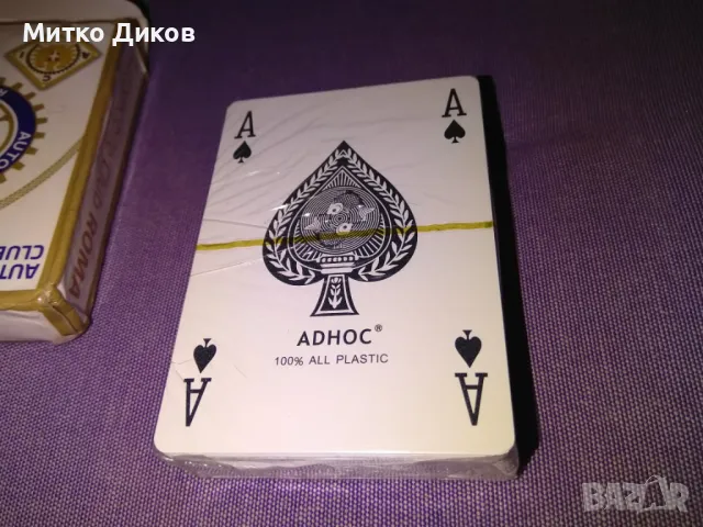 Adhoc Autоomobile club Roma италиански карти 100% пластик нови 52+3, снимка 11 - Карти за игра - 47521486