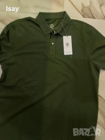 Мъжка тениска БОГНЕР 2ХЛ последен размер в тъмно зелен цвят , снимка 7 - Тениски - 53202809