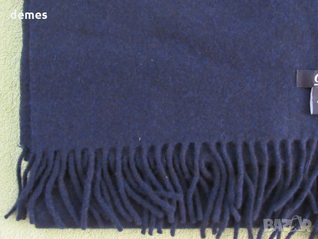 Нов кашмирен тъмно син шал  GOBI, Монголия, снимка 5 - Шалове - 27963156