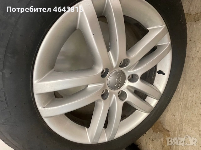 Продавам зимин гуми с джанти Dunlop 255/55/18 за АУДИ Q7