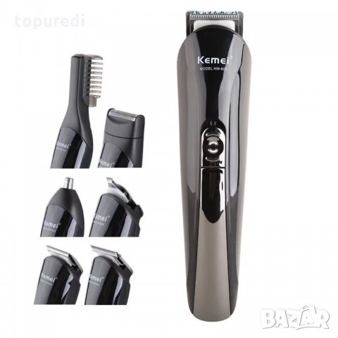 МАШИНКА ЗА ПОДСТРИГВАНЕ ТРИМЕР С ПРИСТАВКИ KEMEI - 11В1, снимка 1