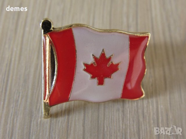 Метална значка-флаг от Канада