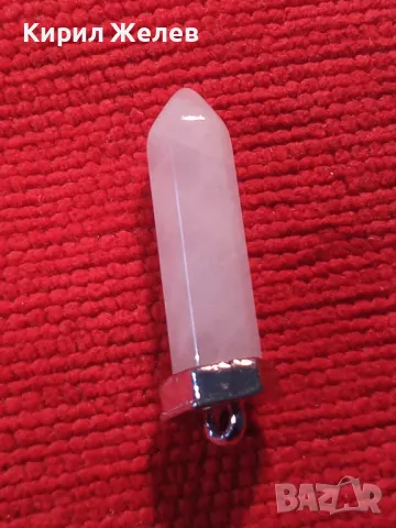 РОЗОВ НЕФРИТ ТИБЕТСКИ МЕДАЛЬОН АМУЛЕТ АРТ ВИСУЛКА 25566, снимка 8 - Колиета, медальони, синджири - 35585775