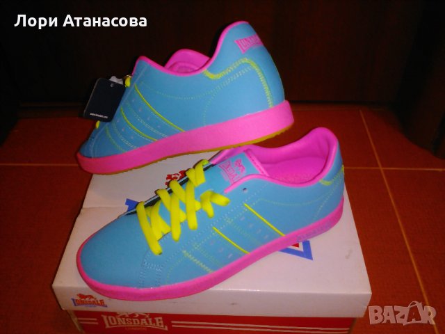 Цветни пъстри нюанси-маратонки " Lonsdale ",идеални за всекидневна употреба благодарение на подплате, снимка 6 - Маратонки - 26885417