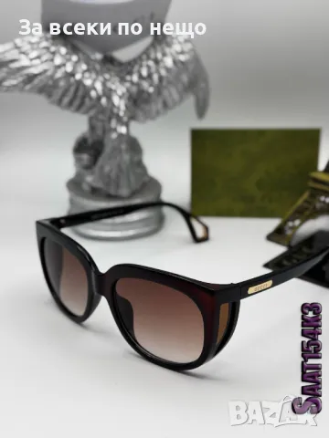 Gucci Слънчеви Очила С UV400 Защита С ПОДАРЪК🎁 Калъф Гучи - Различни Модели и Цветове Код D2307, снимка 5 - Слънчеви и диоптрични очила - 49552283