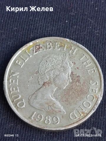 Три монети БЕЙЛИУИК ДЖЪРСИ, ЧЕХОСЛОВАКИЯ за КОЛЕКЦИОНЕРИ 47520, снимка 2 - Нумизматика и бонистика - 50953562