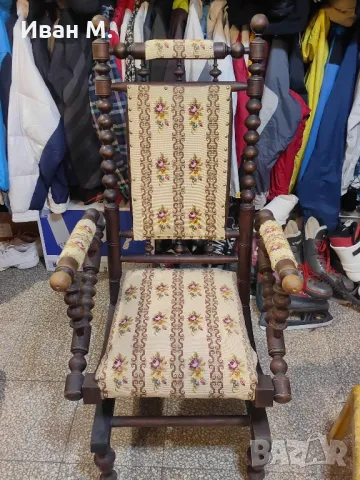 Люлеещ се стол , снимка 3 - Столове - 48456679