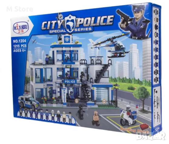 Конструктор City Police с 1215 части, снимка 2 - Конструктори - 48114861