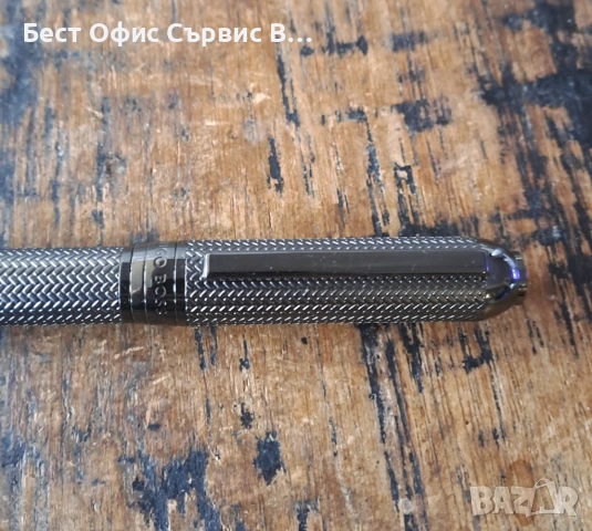 химикалка HUGO BOSS Gun метал с шарки тип рибена кост, снимка 8 - Ученически пособия, канцеларски материали - 53382601