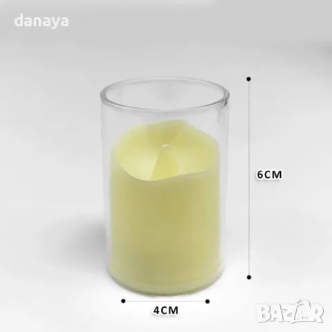 5410 Мини електронна свещ с мека светлина, 6x4cm  🕯🕯🕯🎅🎄🎁, снимка 4 - Декорация за дома - 47779287
