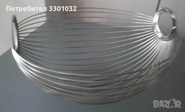 "Люлеещи се" панери/фрутиери/,метал,2 броя,с дръжки, снимка 2 - Декорация за дома - 48091146