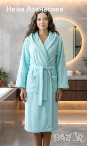 Халат за баня, снимка 4 - Хавлиени кърпи - 52747971